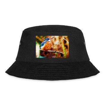 Eisvogel - Bucket Hat - Schwarz - Vorne - Lela (165cm)