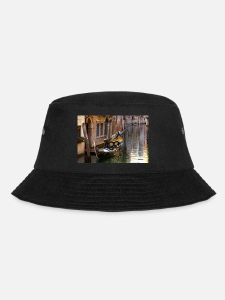 Gondola in Venice - Bucket Hat - black