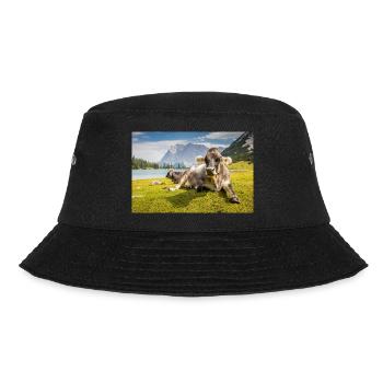 Kühe am Sebensee - Bucket Hat - Schwarz - Vorne - Lela (165cm)