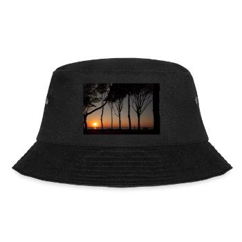 Sonnenuntergang an der Ostsee - Bucket Hat - Schwarz - Vorne - Lela (165cm)