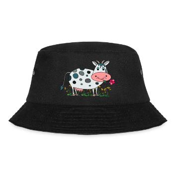 Cow - Bucket Hat - black - Front - Lela (165cm)