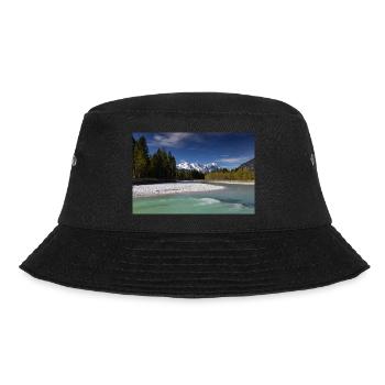 Loisach with a view of the Zugspitze - Bucket Hat - black - Front - Lela (165cm)