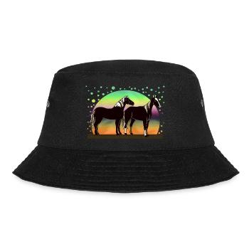 Pferde - Bucket Hat - Schwarz - Vorne - Lela (165cm)