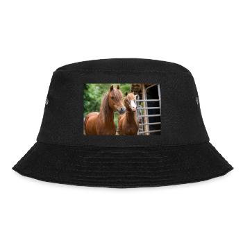 Jana und Josy die beiden Reitponystuten - Bucket Hat - Schwarz - Vorne - Lela (165cm)