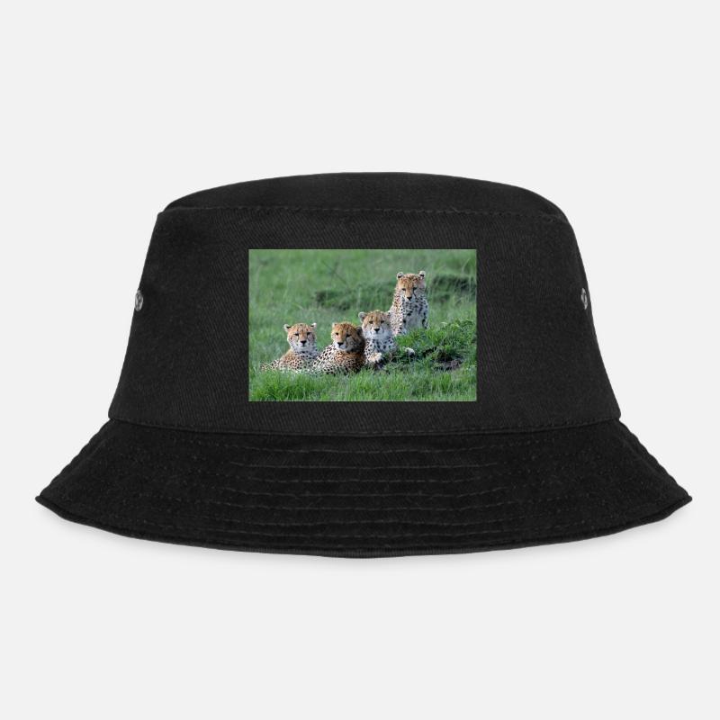 Cheetah - Bucket Hat - black