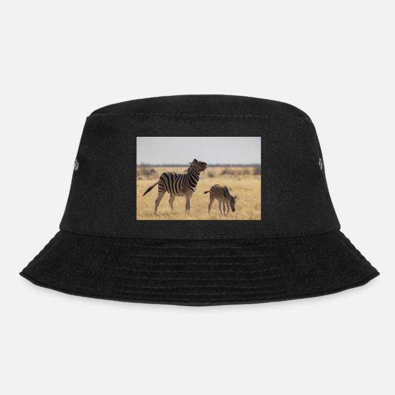 Zebras - Bucket Hat - Schwarz