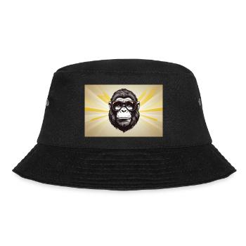 SONNEN-GORILLA - Bucket Hat - Schwarz - Vorne - Lela (165cm)
