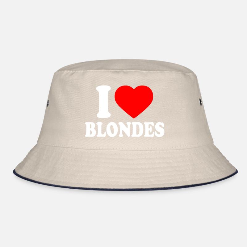 I love blondes Bucket Hat