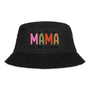 Multicolor Mama - Mutige und helle Mutterschaft Stateme - Bucket Hat - Schwarz - Vorne - Lela (165cm)