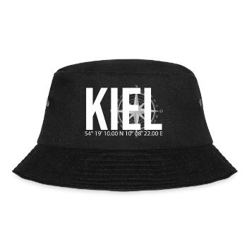 Koordinaten Kiel - Bucket Hat - Schwarz - Vorne - Lela (165cm)