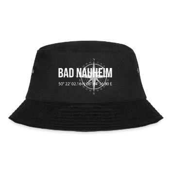 Koordinaten Bad Nauheim - Bucket Hat - Schwarz - Vorne - Lela (165cm)