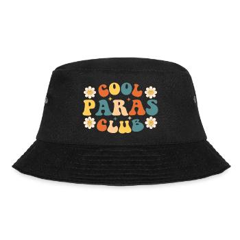 Cool Paras Club Paraprofessional Paraeducator - Bucket Hat - black - Front - Lela (165cm)