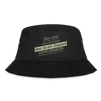 witzige Geschenkidee - Bucket Hat - Schwarz - Vorne - Lela (165cm)