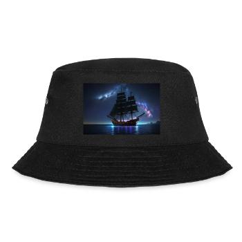 Sailing ship under mystical sky - Bucket Hat - black - Front - Lela (165cm)