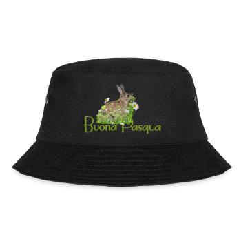 Frohe Ostern - Bucket Hat - Schwarz - Vorne - Lela (165cm)