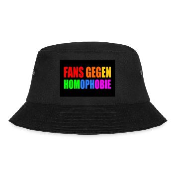 fans gegen homophobie - Bucket Hat - Schwarz - Vorne - Lela (165cm)