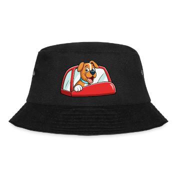 Fröhliche Boxer-Toasting-Kunst - Bucket Hat - Schwarz - Vorne - Lela (165cm)