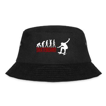 Evolution Skateboard - Bucket Hat - Schwarz - Vorne - Lela (165cm)