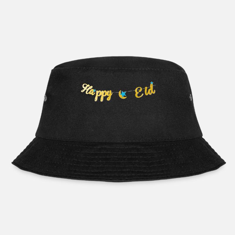 Happy Eid - Bucket Hat - black