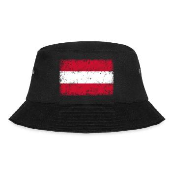 Flag of Austria - Bucket Hat - black - Front - Lela (165cm)