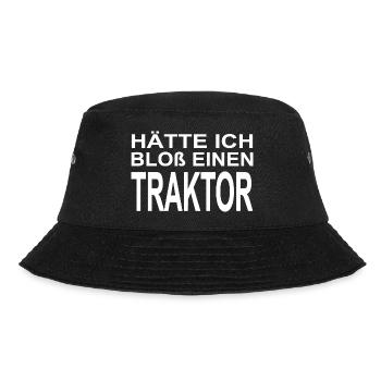 Traktor - Bucket Hat - Schwarz - Vorne - Lela (165cm)