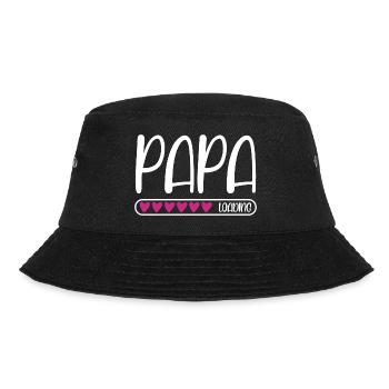Papa loading - Bucket Hat - Schwarz - Vorne - Lela (165cm)