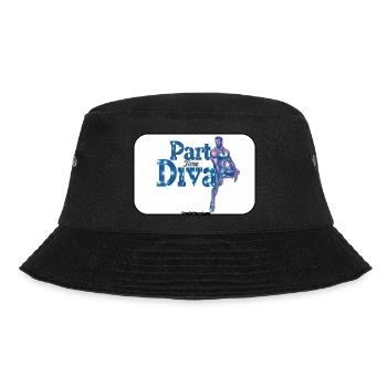 011-PartTimeDiva - Bucket Hat - Schwarz - Vorne - Lela (165cm)