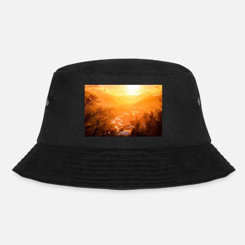GOLDENES TAL - Bucket Hat - Schwarz