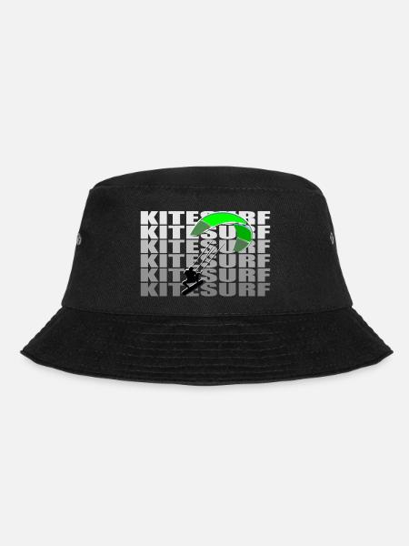 Kitesurf - Bucket Hat - Schwarz