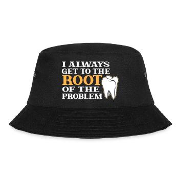 Always straight to the heart of the problem - Bucket Hat - black - Front - Lela (165cm)