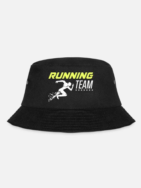 running team 1 - Bucket Hat - Schwarz