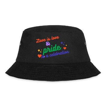 Love is love and pride is a celebration - Bucket Hat - black - Front - Lela (165cm)