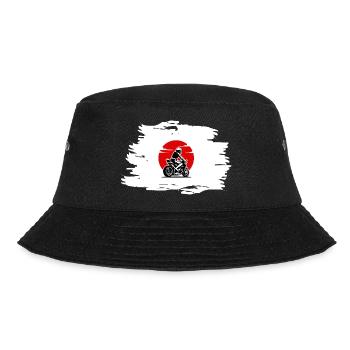 Moto Japan-Stil - Bucket Hat - Schwarz - Vorne - Lela (165cm)