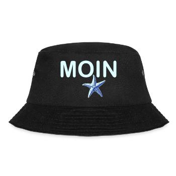 Hello with Starfish - Bucket Hat - black - Front - Lela (165cm)