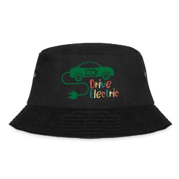Drive Electric EV Driver Charge Car - Bucket Hat - Schwarz - Vorne - Lela (165cm)