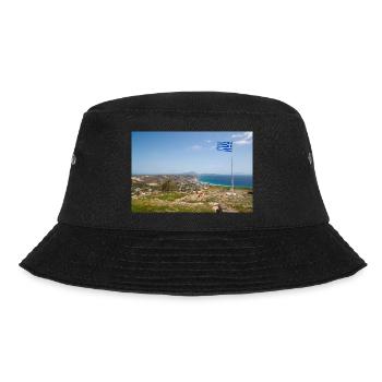 Landschaftsansicht der Burg von Kefalos Insel Kos - Bucket Hat - Schwarz - Vorne - Lela (165cm)