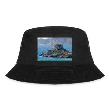 Landscape view of Kastri Island near Kampos town - Bucket Hat - black - Front - Lela (165cm)