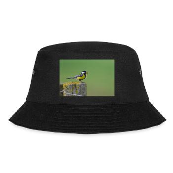 Great Tit Feeding Chicks - Bucket Hat - black - Front - Lela (165cm)