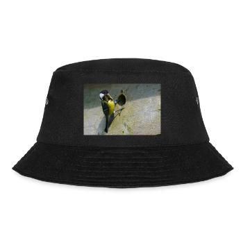 Great Tit Feeding Chicks - Bucket Hat - black - Front - Lela (165cm)