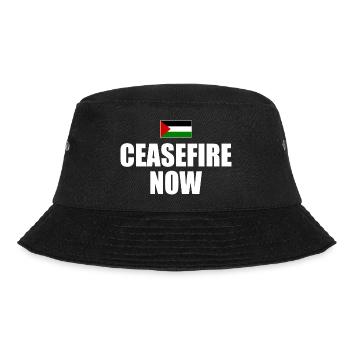 ceasefire now - Bucket Hat - black - Front - Lela (165cm)