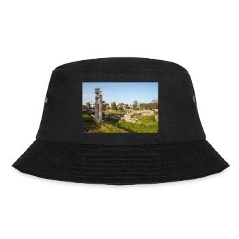 Ruinen der antiken Agora von Kos in Kos-Stadt Kos - Bucket Hat - Schwarz - Vorne - Lela (165cm)