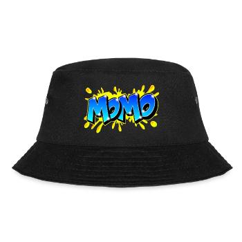 Graffiti Name MOMO druckbar auf alles - Bucket Hat - Schwarz - Vorne - Lela (165cm)