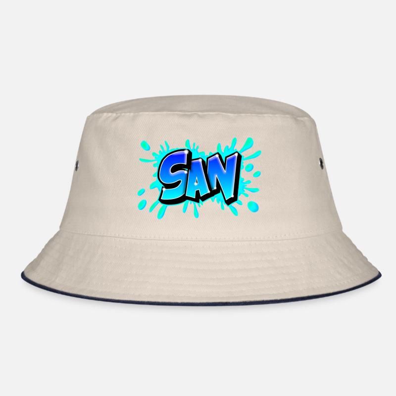 Graffiti San splash blue Bucket Hat