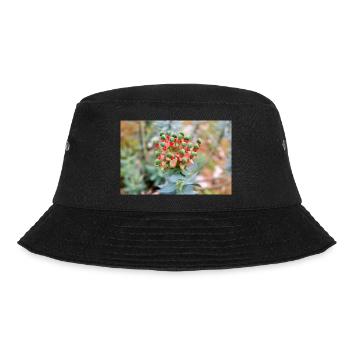 blooming colorful Wolfsmilch (Euphorbia) flower - Bucket Hat - black - Front - Lela (165cm)