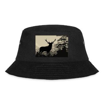 Deer - Bucket Hat - black - Front - Lela (165cm)