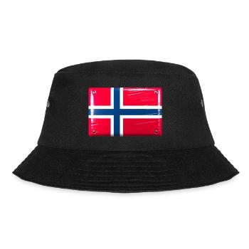 Drapeau de la Norvège Drapeau Signe en étain Look - Bob - noir - Devant - Lela (165cm)