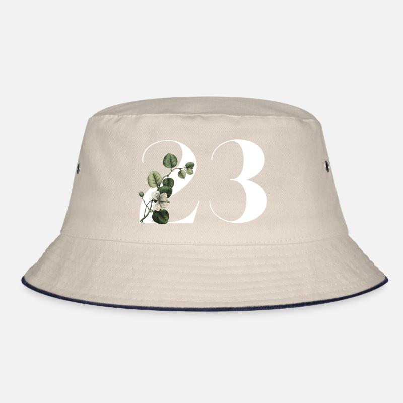 Nummer 23 Blumengrün -23. Blumengeburtstag Bucket Hat