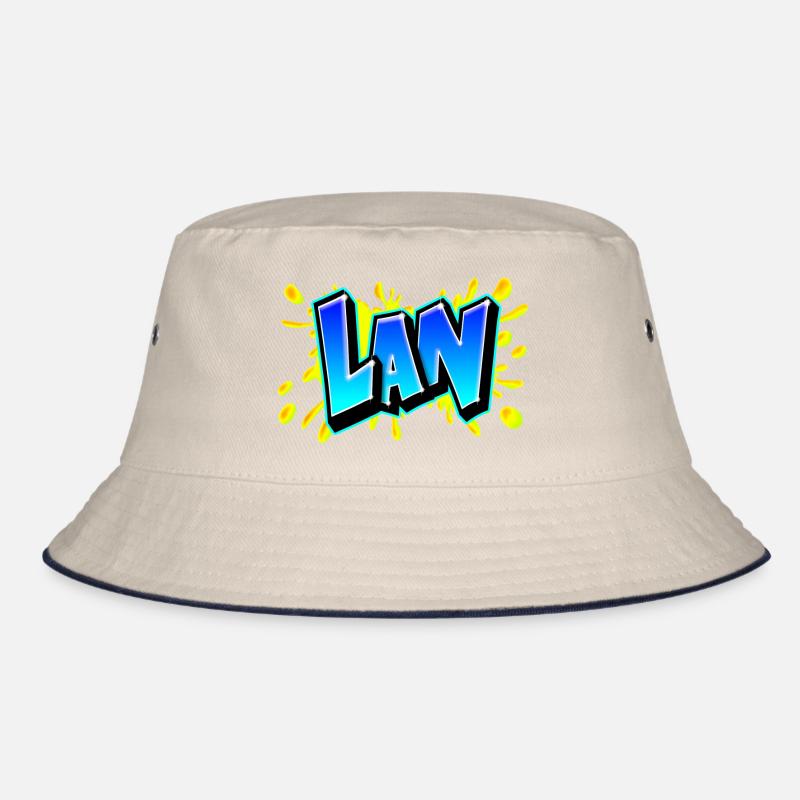 Graffiti "LAN" Druckbar auf jedem Medium! Bucket Hat