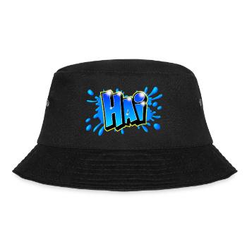Graffiti name "HAI" Printable any medium! - Bucket Hat - black - Front - Lela (165cm)