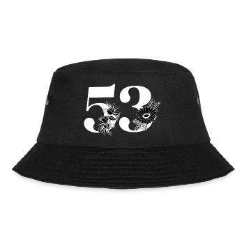 Numéro 53 floral noir - 53e anniversaire floral - Bob - noir - Devant - Lela (165cm)